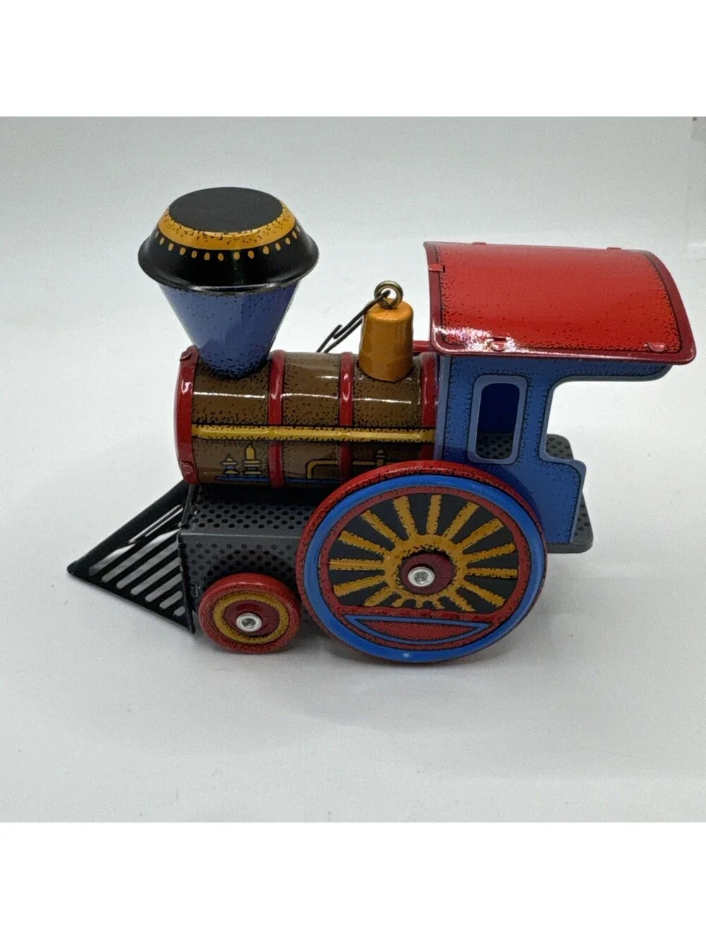 Vintage  1988 Tin Locomotive 7th Series Hallmark Christmas Ornament With Box